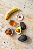 Ingredients for Chocolate Avocado Ice Pops