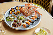 Luxurious seafood platter