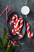 Candy cane christmas cookies