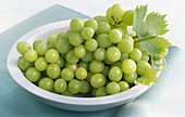 Green grapes in a bowl