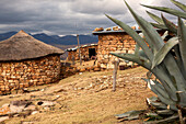 Dorf im Hochland, Königreich Lesotho, Südafrika