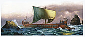 Odysseus's ship, illustration