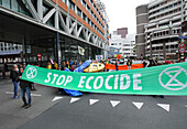 Extinction Rebellion protest in The Hague, Netherlands