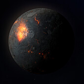 Exoplanet formation, composite image