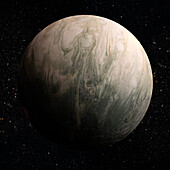 Gas giant exoplanet, composite image