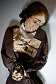 Female mummy at the Museum of Mummies, Quinto, Aragon, Spain