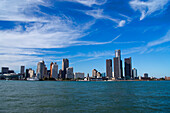 Detroit skyline from Canada
