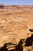 Roman encampment on Masada Mountain