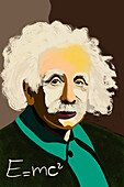 Albert Einstein, illustration