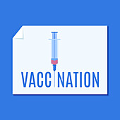 Vaccination, conceptual illustration