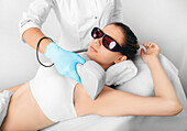 Underarm laser hair removal