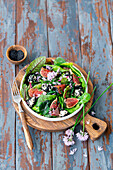 Fig and mozzarella salad