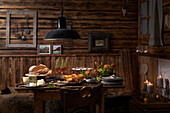 Cottage dinner buffet