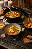 Vegetarian pepper and potato soup