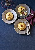 Pistachio and raspberry pithiviers