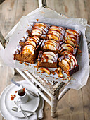 Spiced toffee apple cake