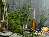 Gremolata and ingredients