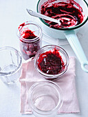 Vegan blackberry-passion fruit spread