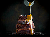 Salted and caramel brownies