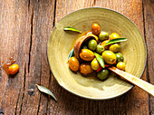 Pickled cocktail olives