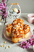 Colomba - traditional italian easter cake with almonds