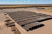 Unused construction materials for US-Mexico border fence