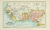 Map of British West Africa