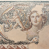 Mona Lisa of the Galilee mosaic, Sepphoris, Israel