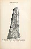 Tune stone with runes, 19th century illustration