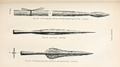 Spearheads, 19th century illustration