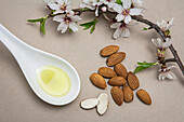 Almond oil and almond capsules