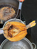 Deep-fried dorado (Thailand)