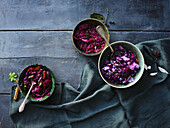 Red cabbage variations - classic, with oranges and coconut