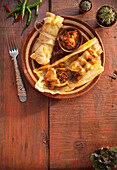 Tamale with pork filling (Mexico)