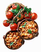Orecchiette stufate (stewed Orecchiette pasta, Italy)