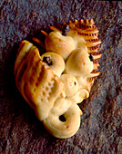 Pane di San Giuseppe (Brot von San Giuseppe, Salemi, Sizilien, Italien)