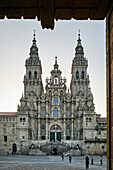 Doppelturmfassade, Kathedrale von Santiago de Compostela, Galicien, Spanien