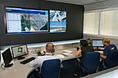 Control room in charge of transporting ITER components