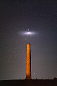 Andromeda Galaxy over a chimney