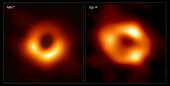 M87* and Sagittarius A* supermassive black holes, EHT images