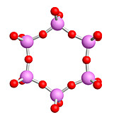 Cyclosilicate structure, illustration