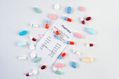 Prescription cost, conceptual image