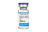Measles mumps and rubella vaccine vial