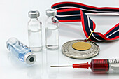 Doping in sport, conceptual image