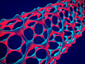Graphene nanotube, illustration