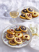 Cookies with nuts, sultanas, and poppy seeds