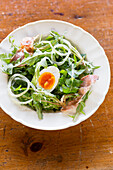 South Tyrolean salad with hard boiled eggs