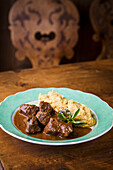 South Tyrolean beef goulash with polenta