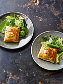 Goat's cheese wrapped in puff pastry