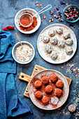 Bliss Balls made with oats and dates